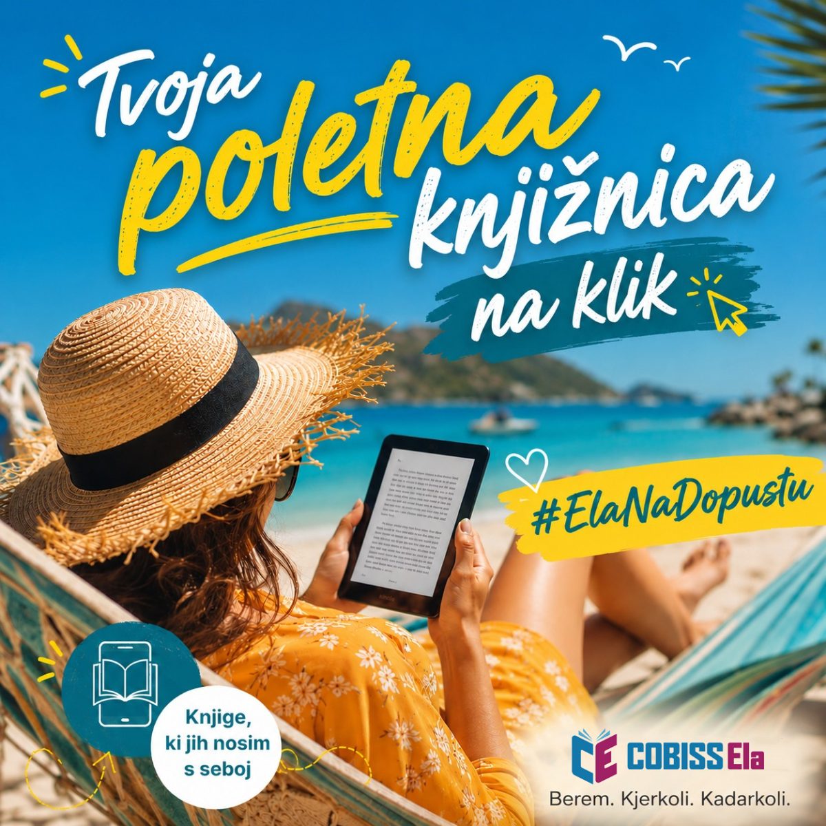 COBISS Ela, tvoja poletna knjižnica na klik