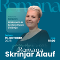 Pogovorni večer z Romano Skrinjar Alauf, četrtek, 15. 10. 2026, ob 18:00