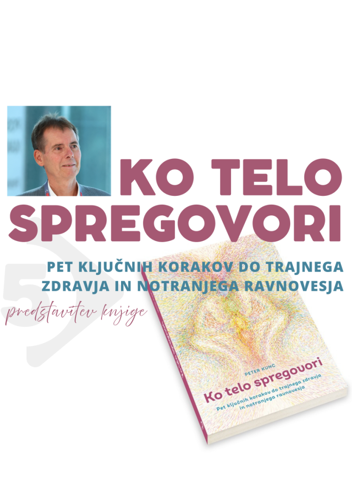 Peter Kunc: Ko telo spregovori, predstavitev knjige, torek, 12. 5. 2026, ob 18:00