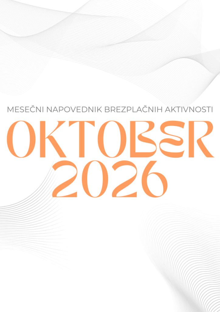 Mesečni napovednik, oktober 2026