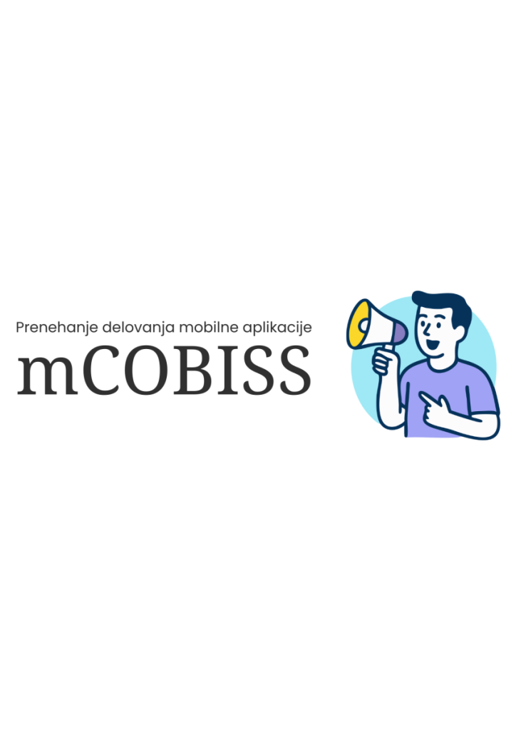 Prenehanje delovanja mobilne aplikacije mCOBISS